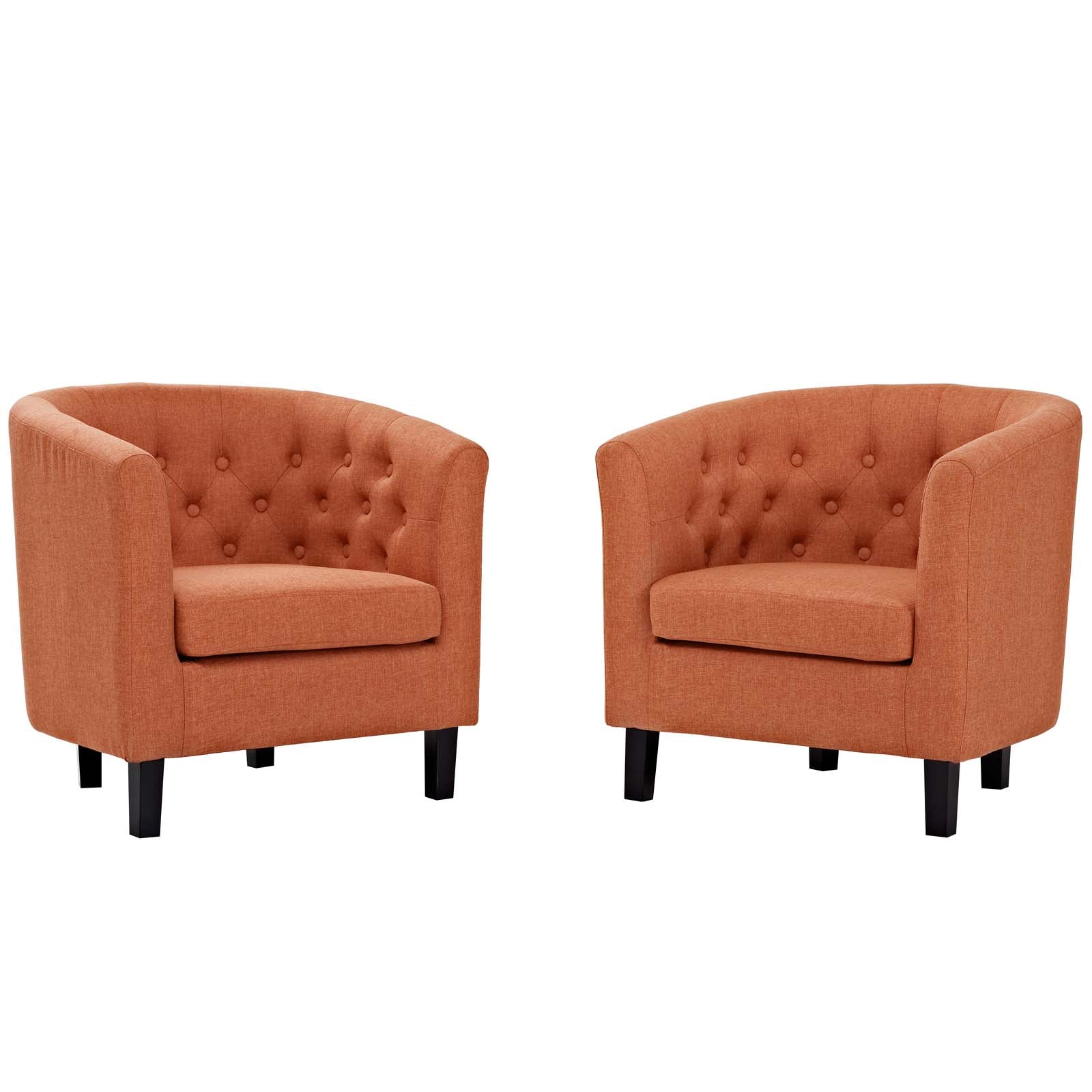 Prospect 2 Piece Upholstered Fabric Armchair Set by Modway