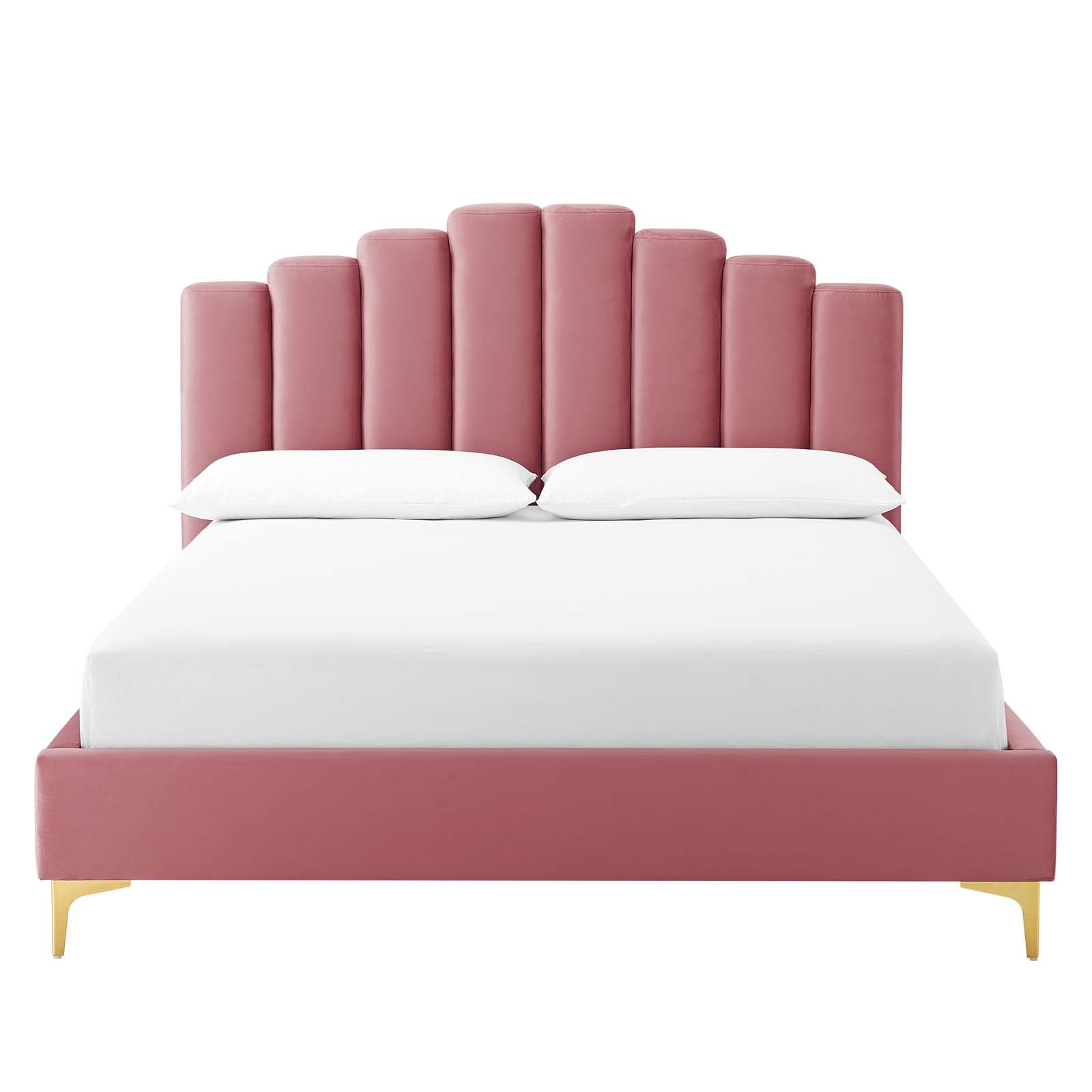 Olivia Performance Velvet Queen Platform Bed by Modway