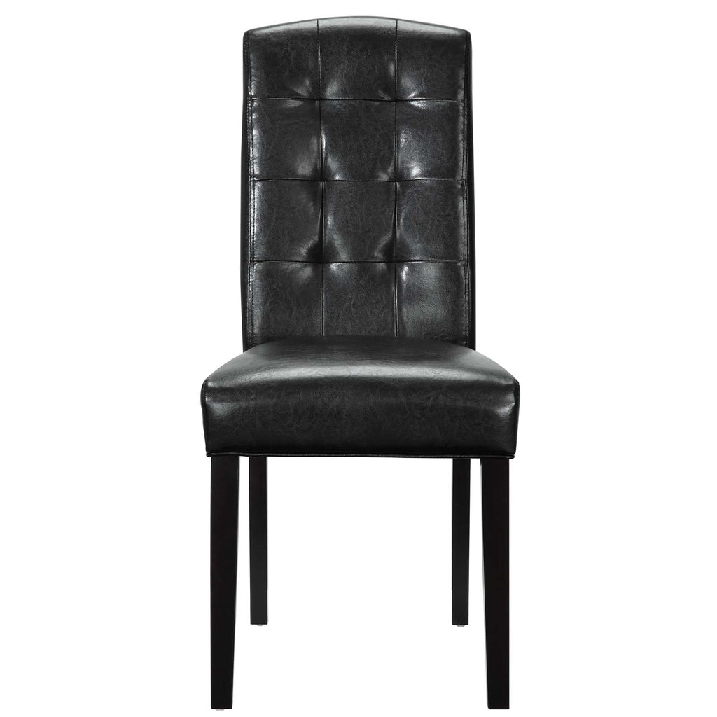 Perdure Vinyl Dining Chairs Set of 4 by Modway