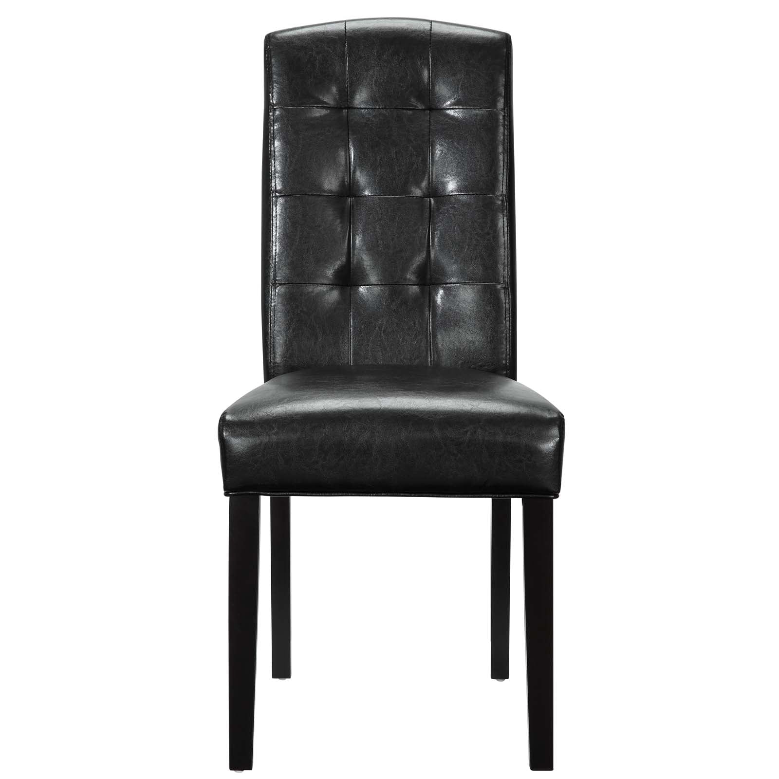 Perdure Vinyl Dining Chairs Set of 4 by Modway