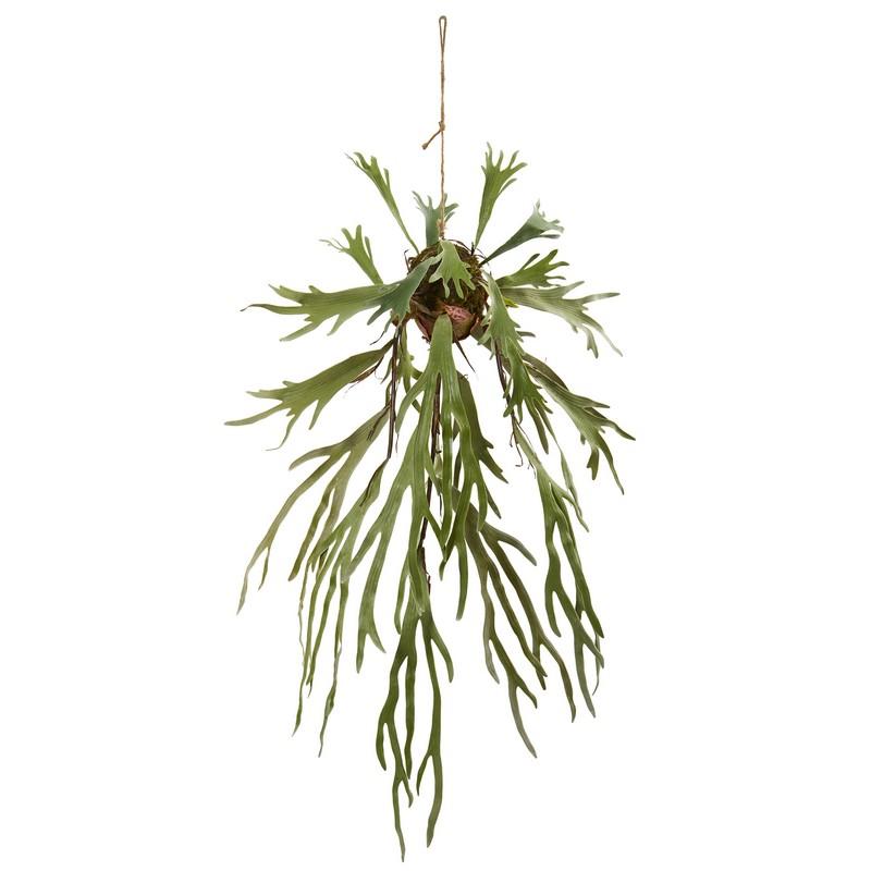 50"  Staghorn Artificial Hanging Plant