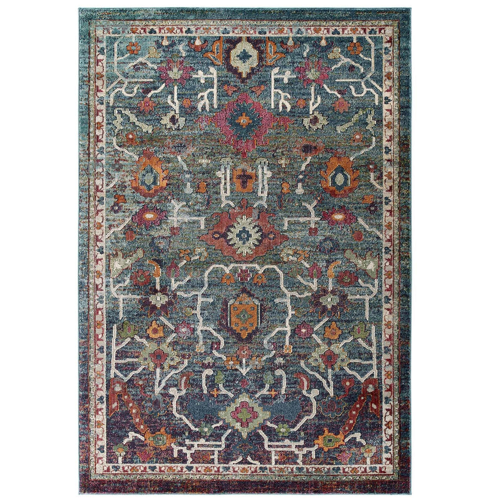 Tribute Every Distressed Vintage Floral 5x8 Area Rug by Modway