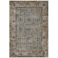 Hisa Distressed Vintage Floral Lattice 5x8 Area Rug by Modway