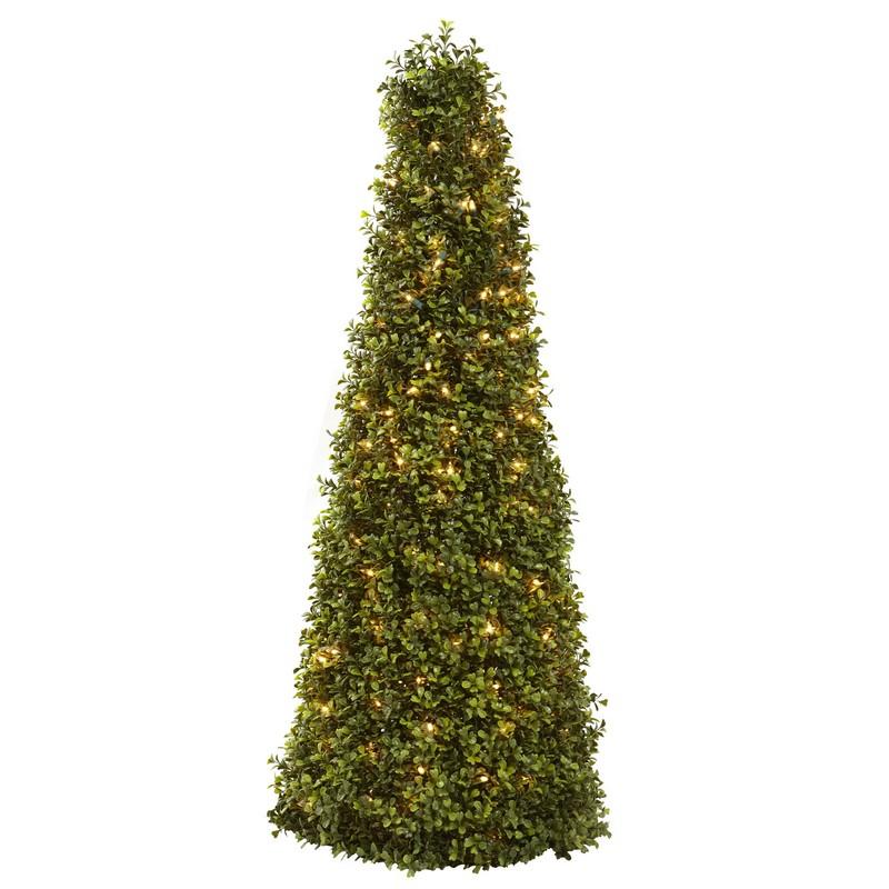 39"  Boxwood Cone w/Lights