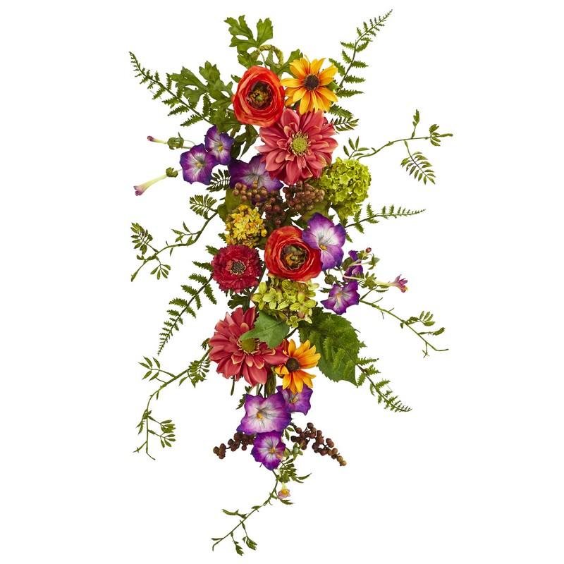 24"  Garden Flower Teardrop