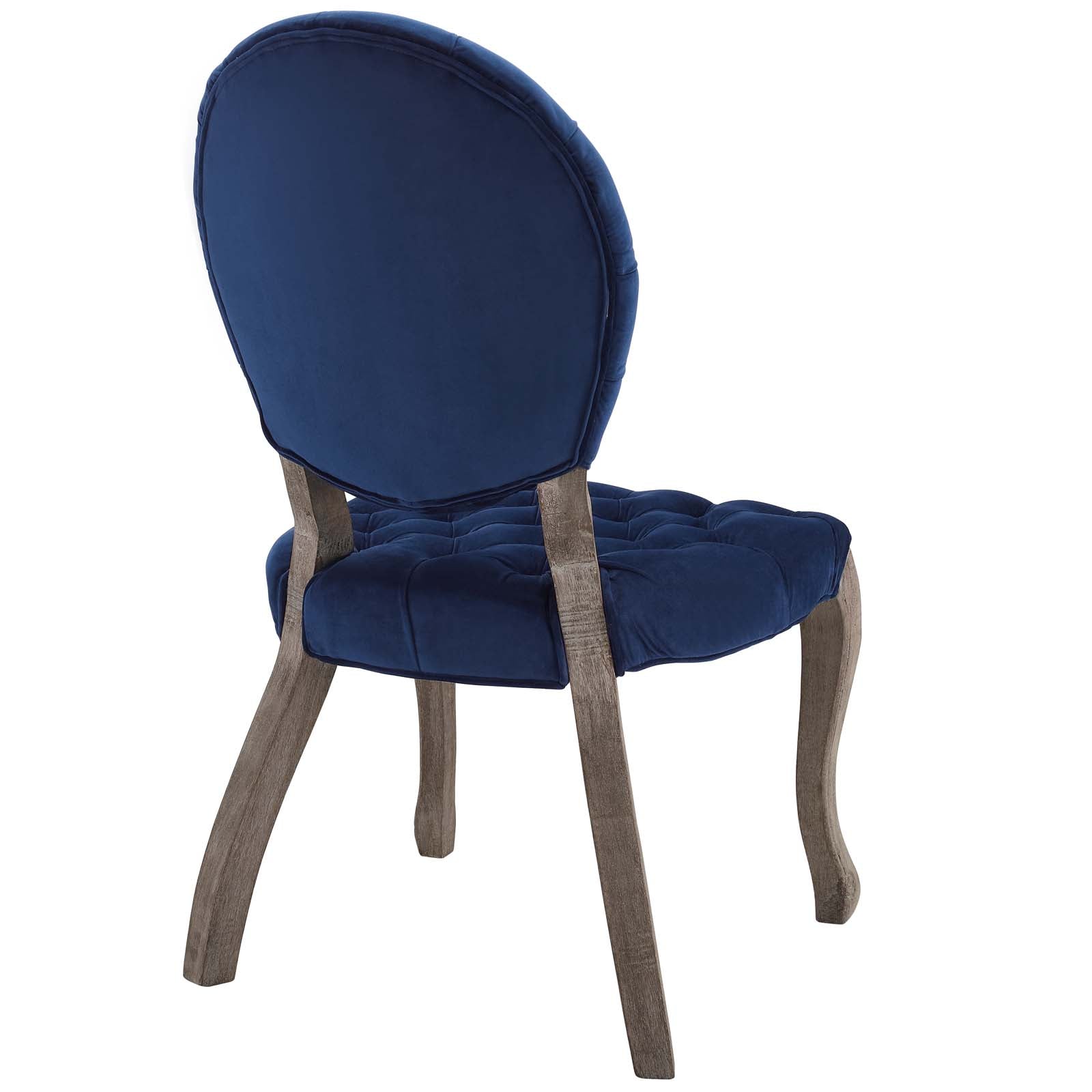 Exhibit French Vintage Dining Performance Velvet Side Chair by Modway