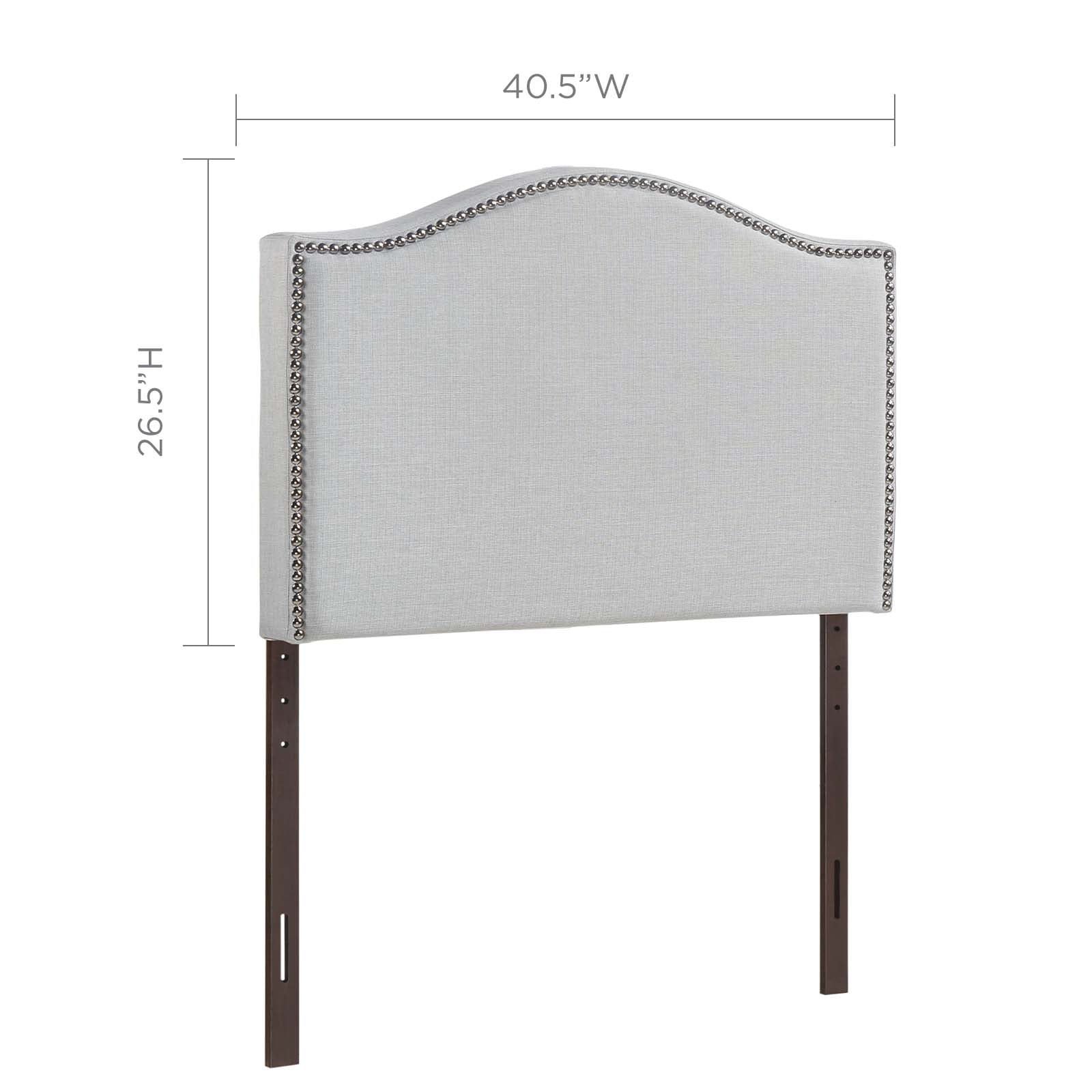 Curl Nailhead Upholstered Twin Headboard by Modway
