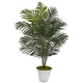 58"  Paradise Palm Artificial Tree in Metal Bucket