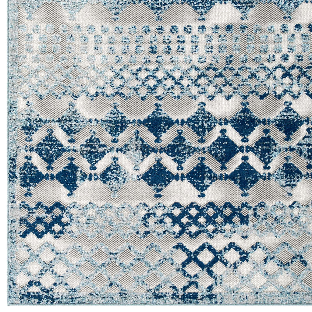 Reflect Giada Abstract Diamond Moroccan Trellis 5x8 Indoor/Outdoor Area Rug by Modway