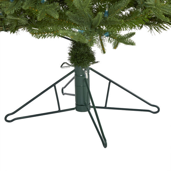 5' Cambridge Fir Artificial Christmas Tree with 300 Clear Warm LED Lights