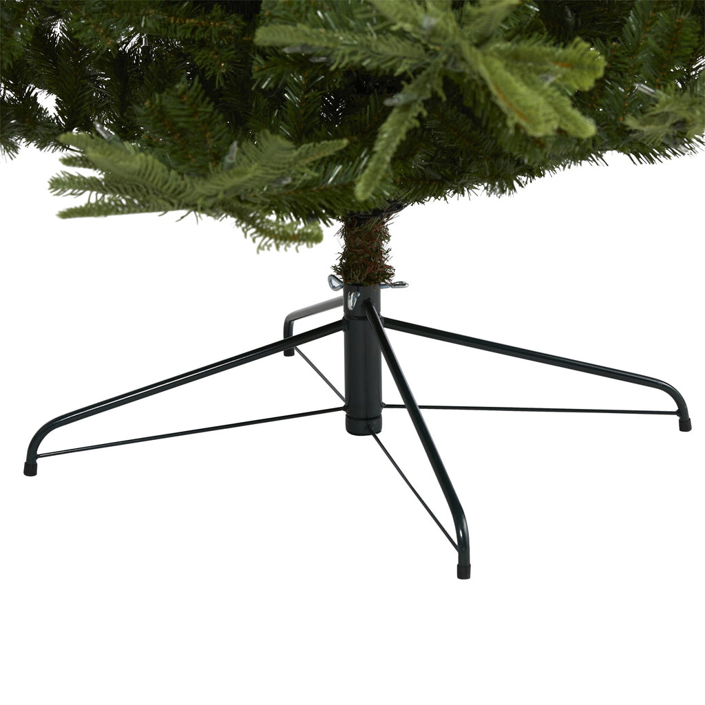 9' Layered Washington Spruce Artificial Christmas Tree w 750 Clear LED Lights