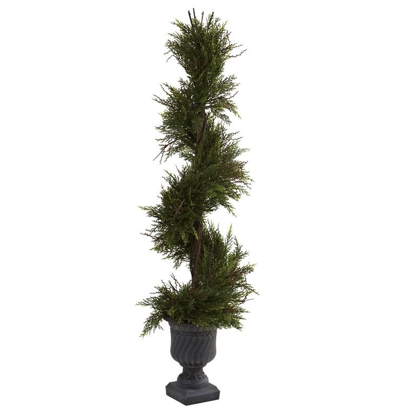45"  Mini Pine Spiral w/Urn (Indoor/Outdoor)