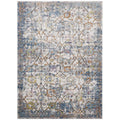Minu Distressed Floral Lattice 4x6 Area Rug by Modway