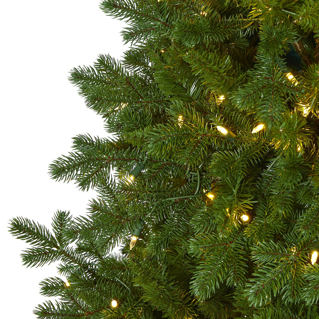6' Swiss Alpine Artificial Christmas Tree w/ 250 Clear LED Lights