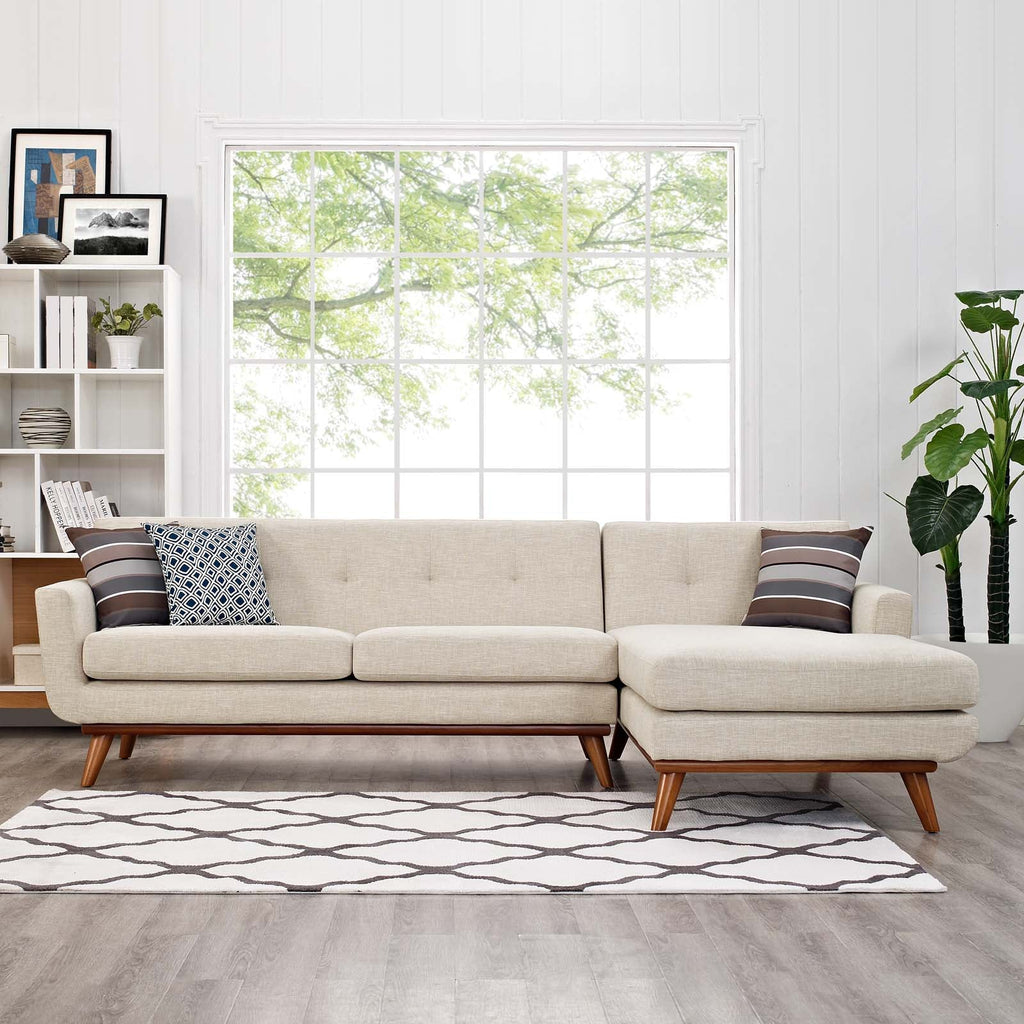 Engage Right-Facing Upholstered Fabric Sectional Sofa by Modway