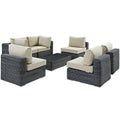 Summon 7 Piece Outdoor Patio Sunbrella¨ Sectional Set by Modway