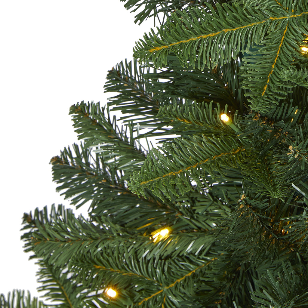 4' Grand Teton Spruce Flat Back Artificial Christmas Tree