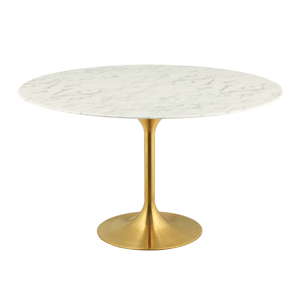 Lippa 54" Round Faux Marble Dining Table by Modway