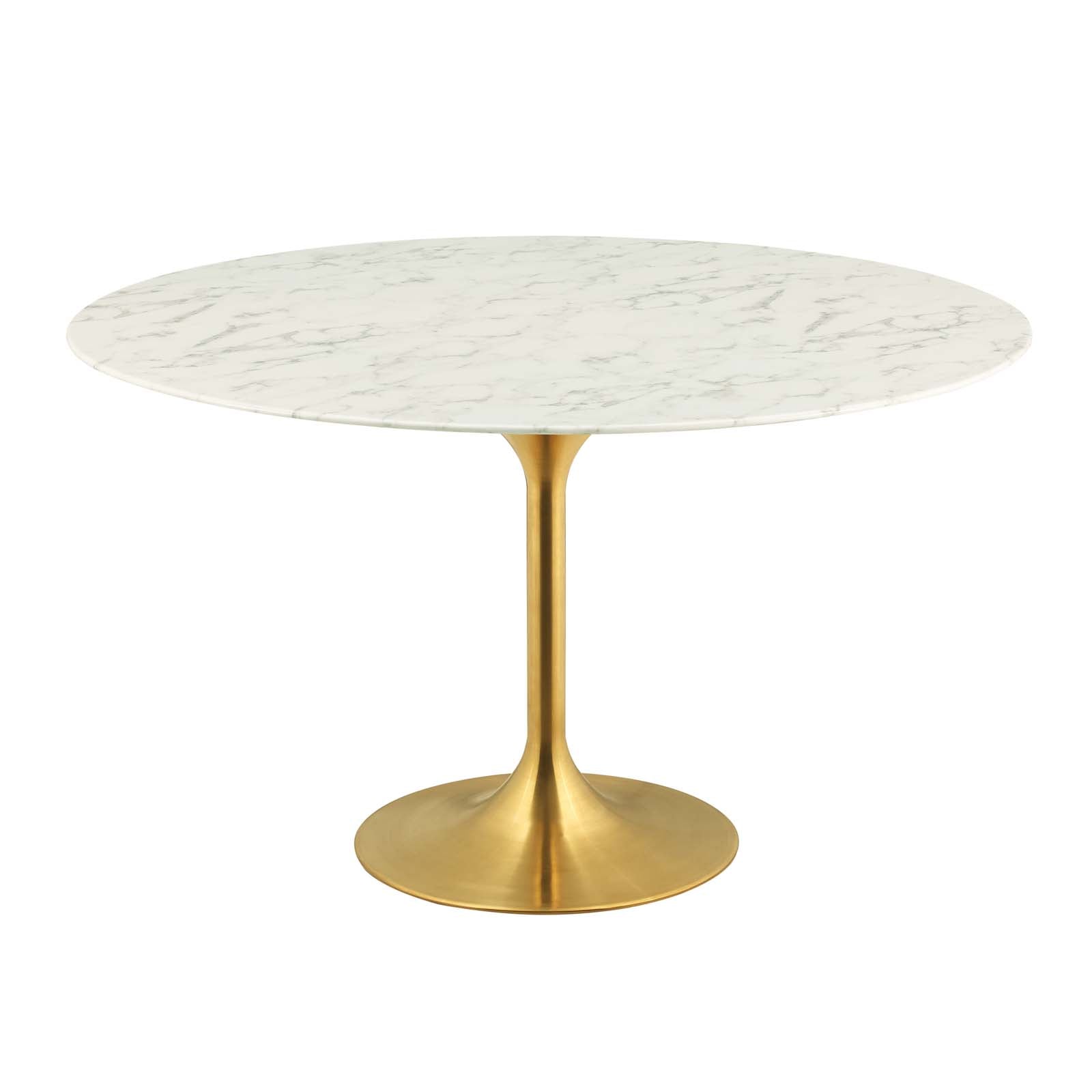 Lippa 54" Round Faux Marble Dining Table by Modway