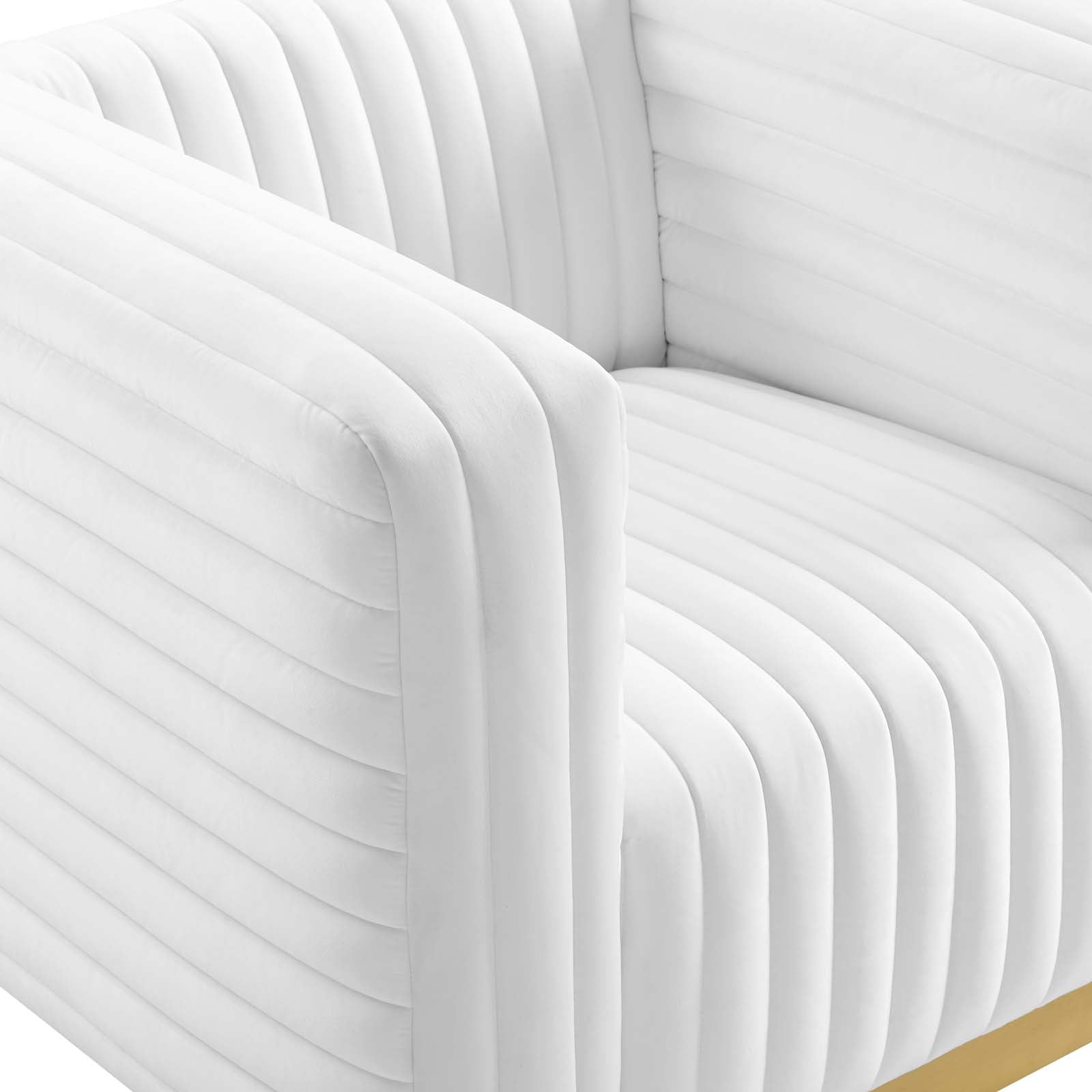 Charisma Channel Tufted Performance Velvet Accent Armchair by Modway