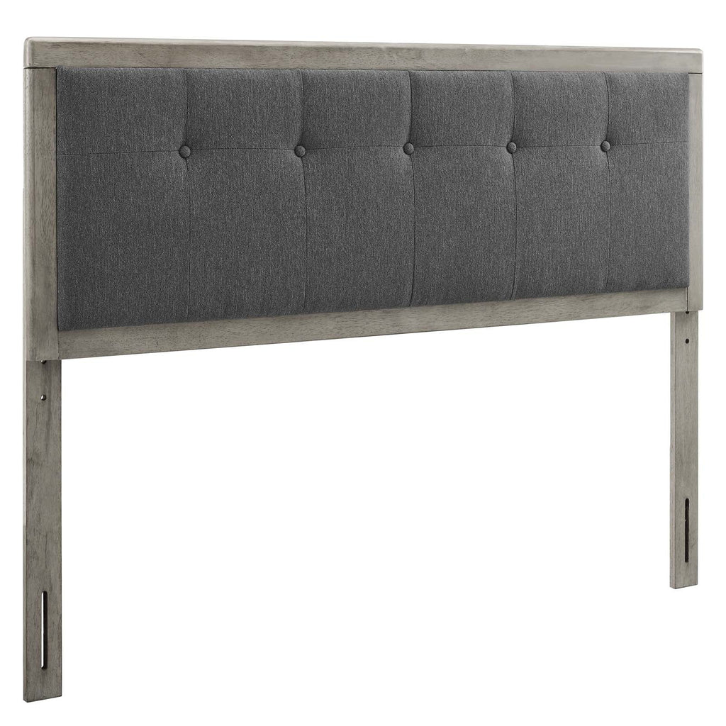 Draper Tufted Fabric and Wood King Headboard by Modway
