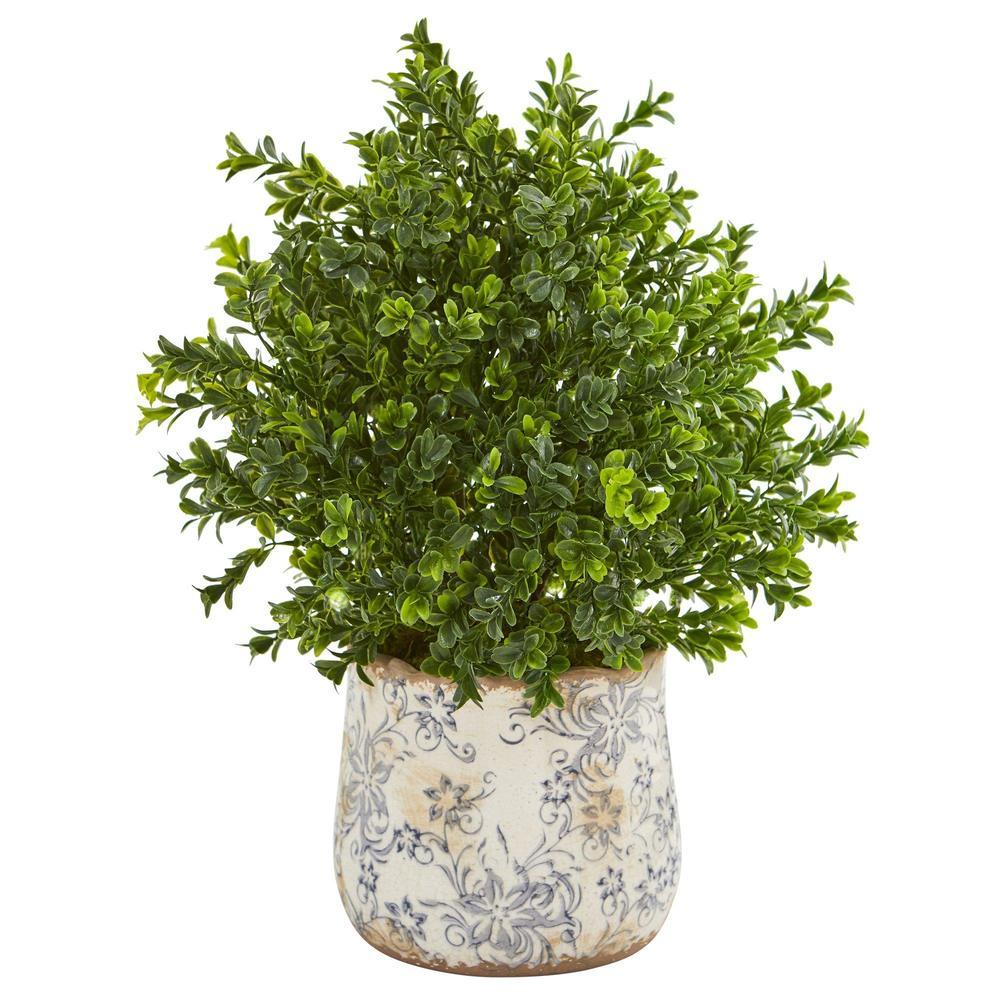 18"  Sweet Grass Artificial Plant in Floral Vase (Indoor/Outdoor)