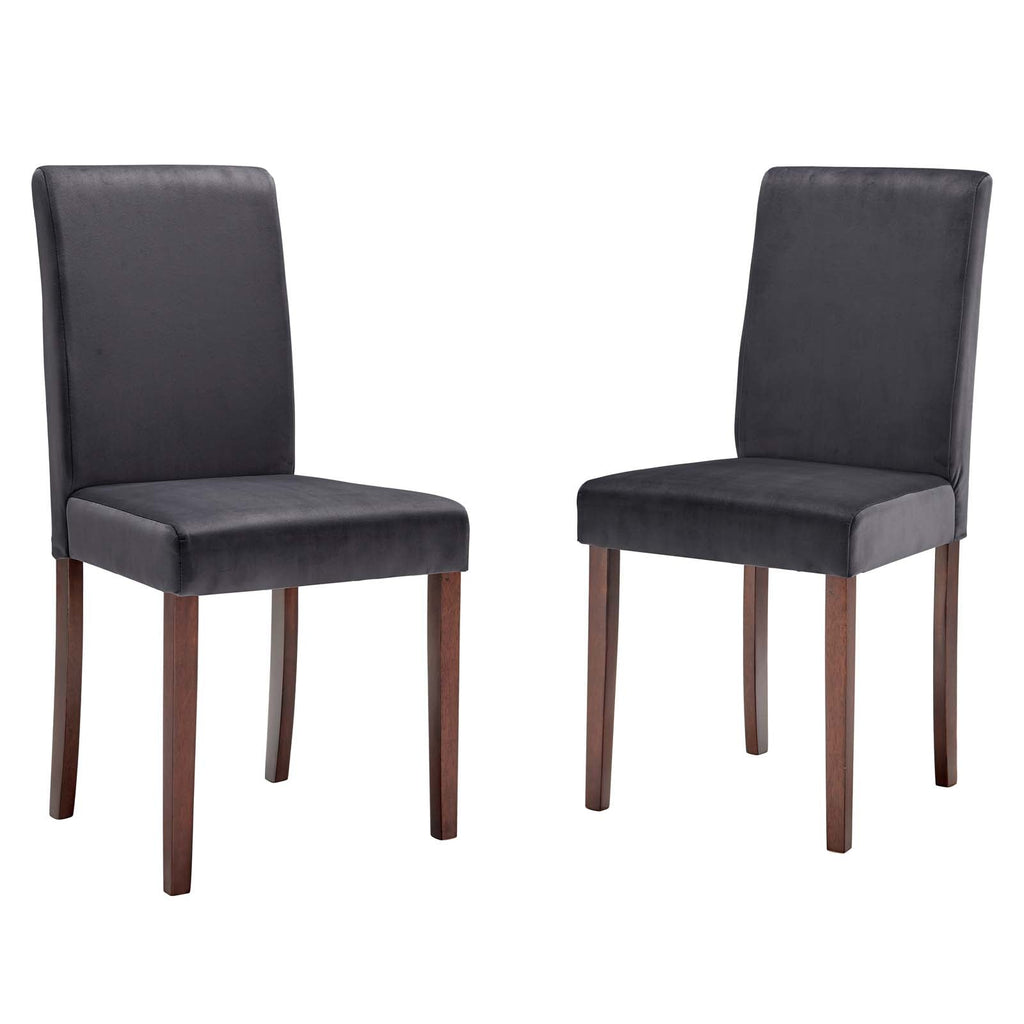 Prosper Upholstered Velvet Dining Side Chair Set of 2 by Modway