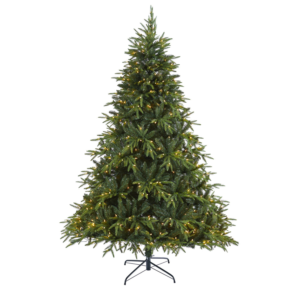 7' Colorado Mountain Fir 'Natural Look' Artificial Christmas Tree w/ 500 LED