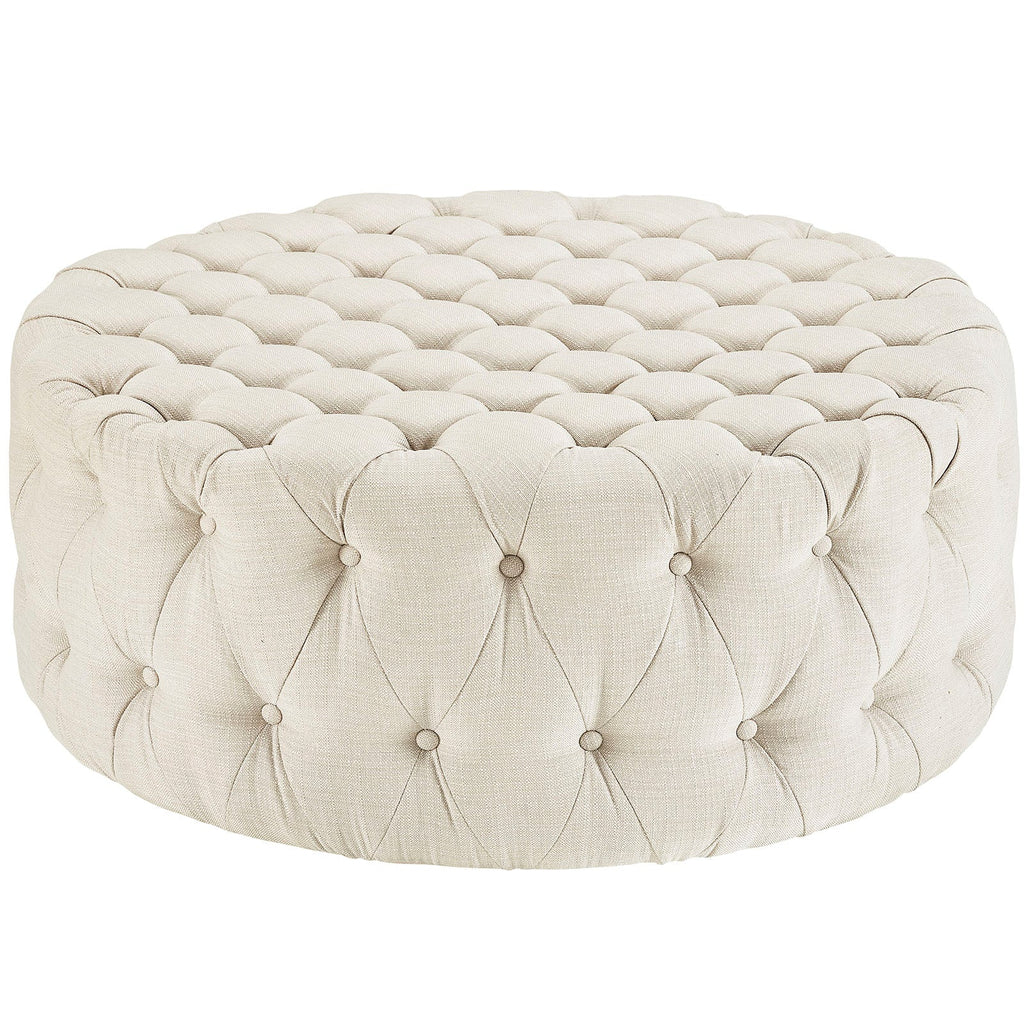 Amour Upholstered Fabric Ottoman by Modway