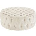 Amour Upholstered Fabric Ottoman by Modway