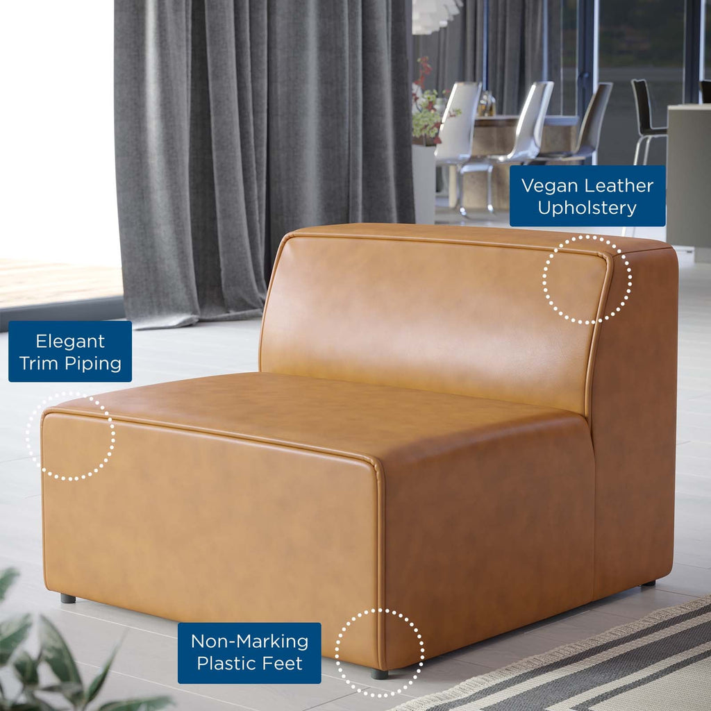 Mingle Vegan Leather Armless Chair by Modway