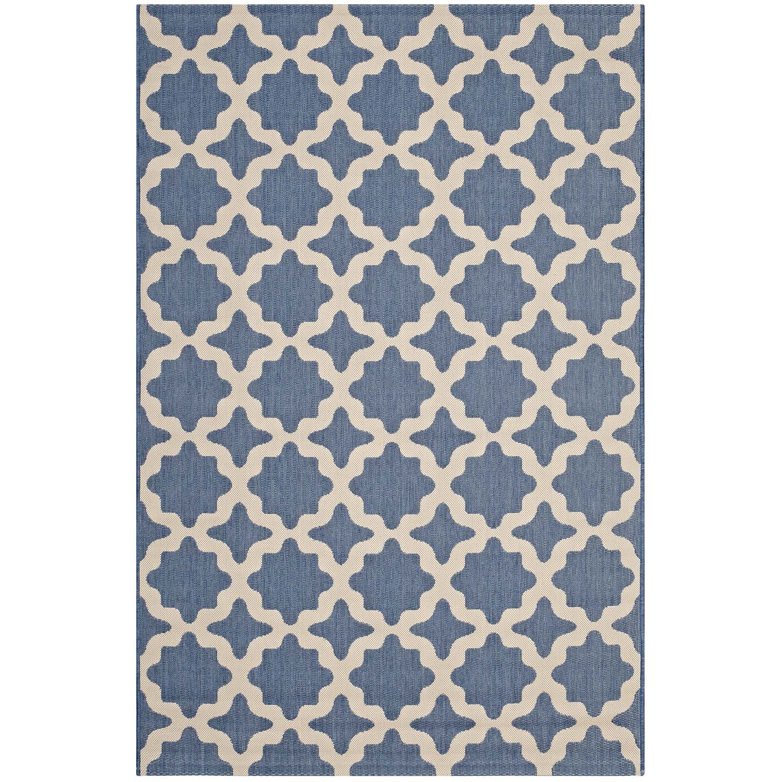 Cerelia Moroccan Trellis Indoor and Outdoor 8x10 Area Rug by Modway