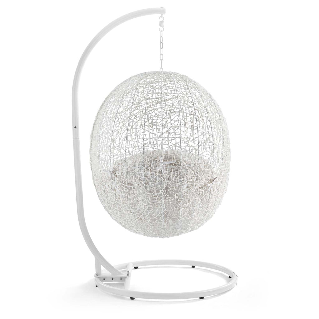 Hide Outdoor Patio Sunbrella¨ Swing Chair With Stand by Modway