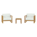Upland 3 Piece Outdoor Patio Teak Set by Modway