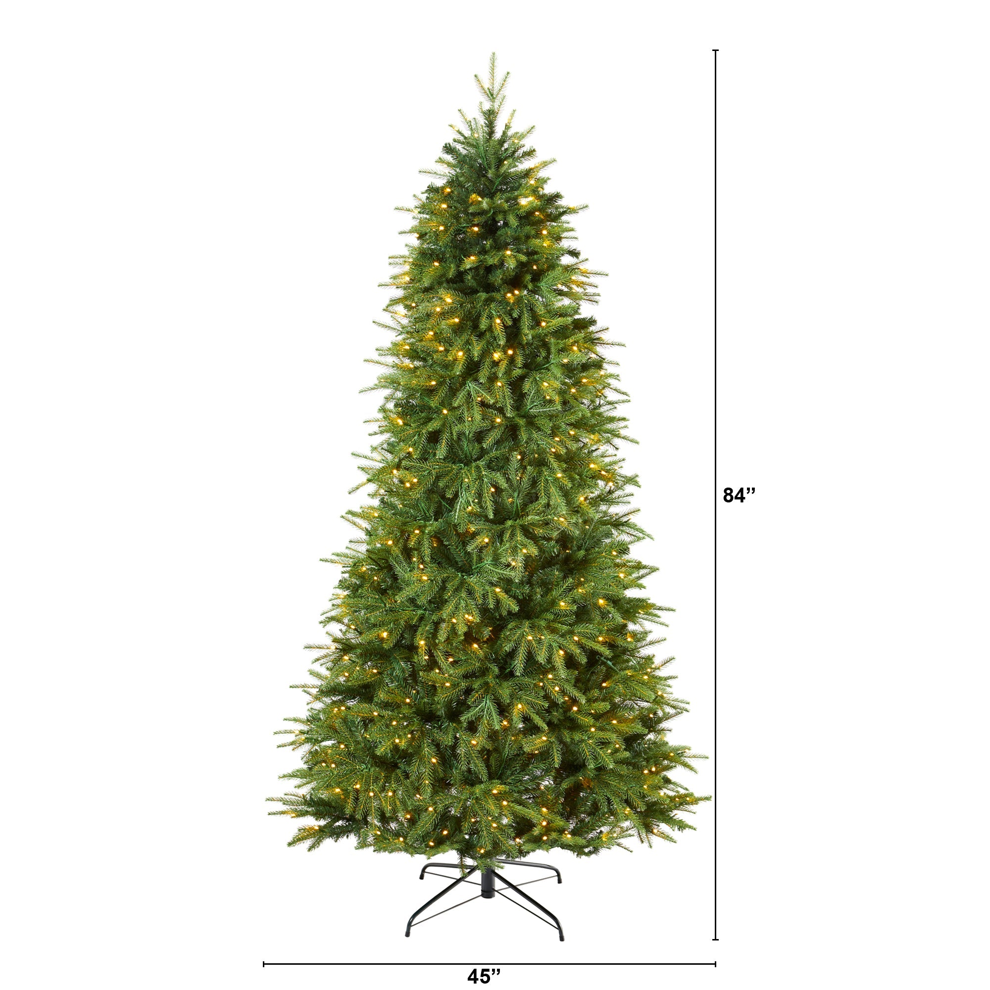 7' Vancouver Fir 'Natural Look' Artificial Christmas Tree w/ 500 Clear LED Light