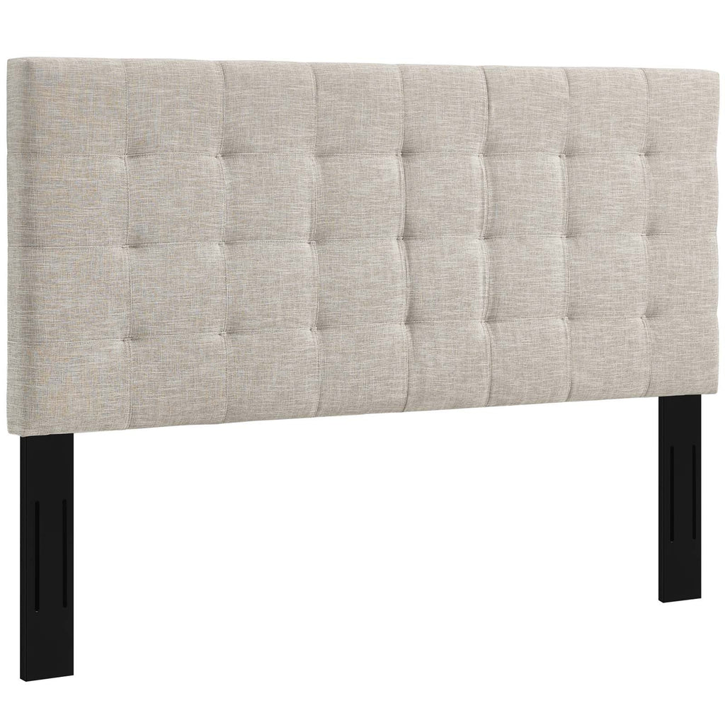 Paisley Tufted Upholstered Linen Fabric King and California King Headboard by Modway