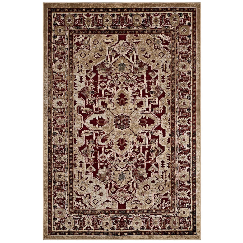 Grania Ornate Vintage Floral Turkish 5x8 Area Rug by Modway