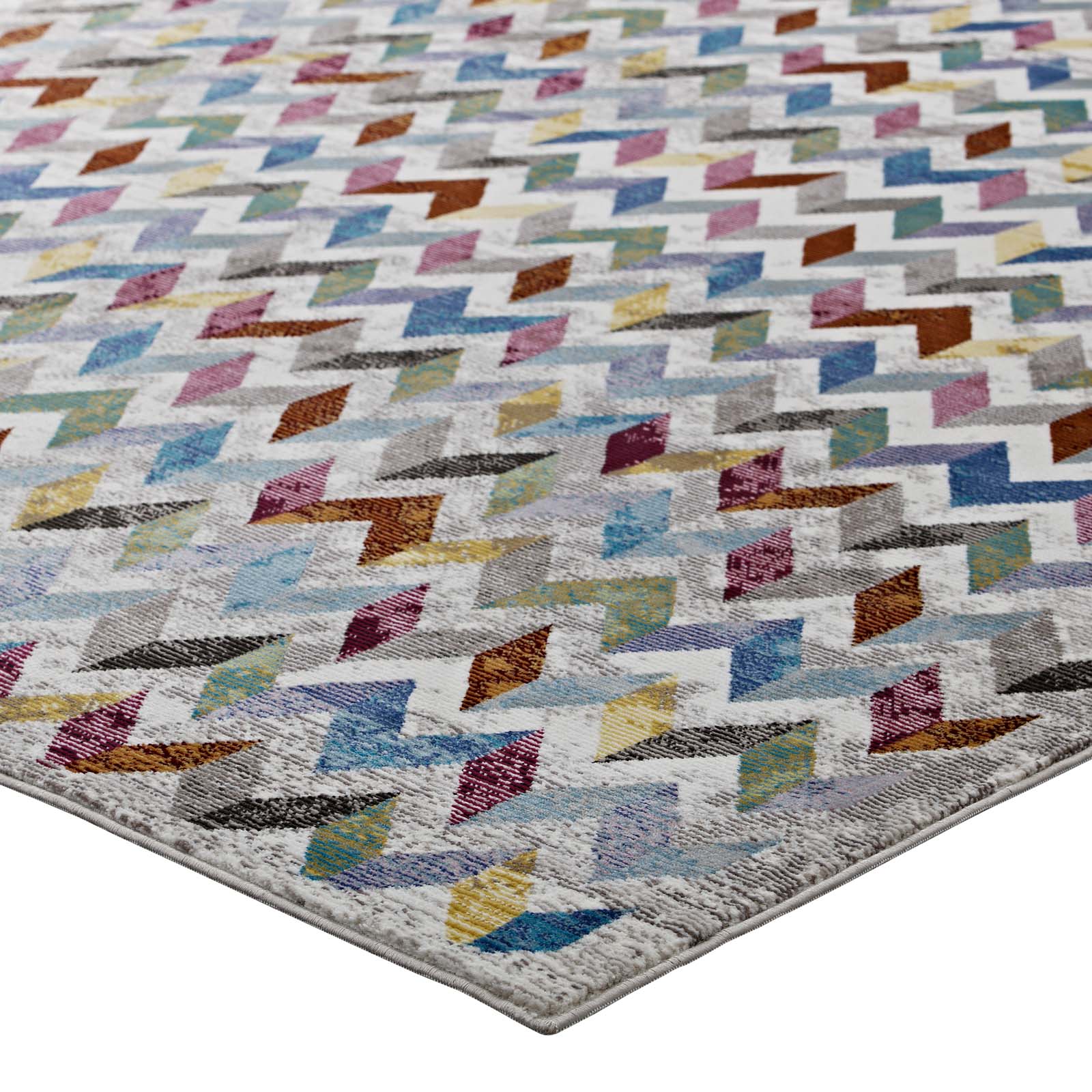 Gemma Chevron Mosaic 4x6 Area Rug by Modway