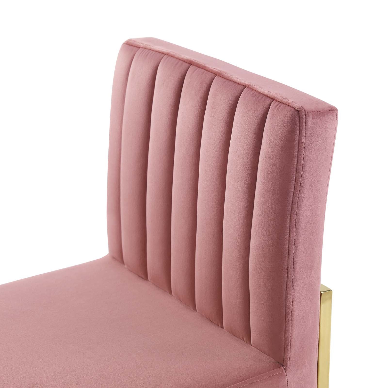 Carriage Performance Velvet Dining Chair Set of 2 by Modway