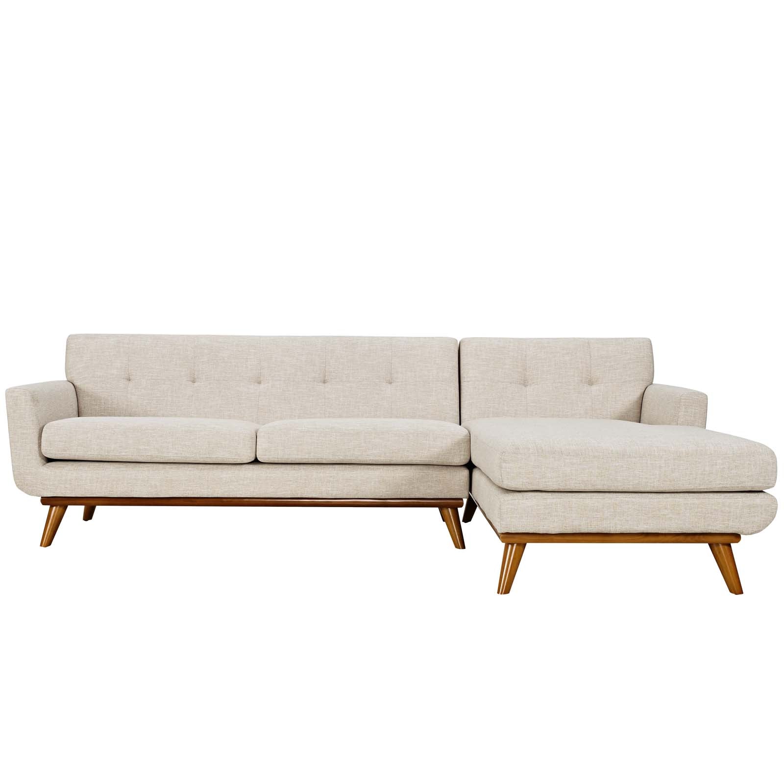Engage Right-Facing Upholstered Fabric Sectional Sofa by Modway