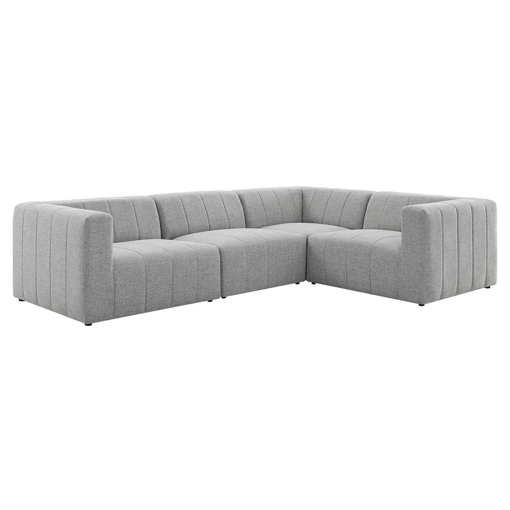 Bartlett 4-Piece Upholstered Fabric Sectional Sofa by Modway