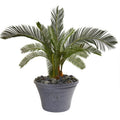 25"  Cycas Artificial Plant in Decorative Planter