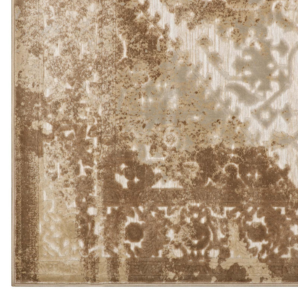 Rosina Distressed Vintage Medallion 8x10 Area Rug by Modway