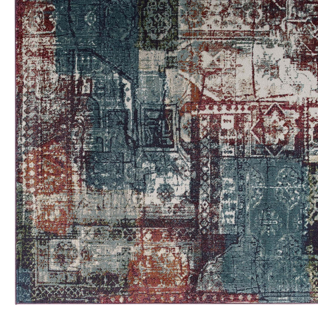 Tribute Elowen Contemporary Modern Vintage Mosaic 5x8 Area Rug by Modway