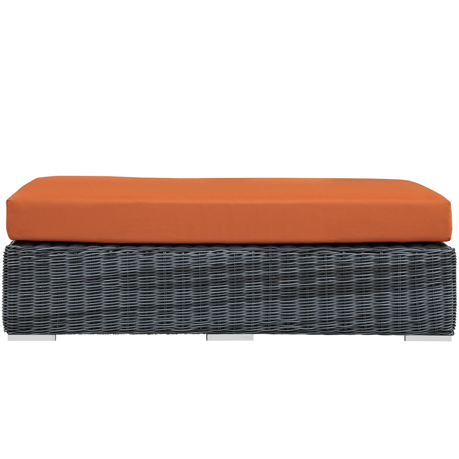 Summon Outdoor Patio Sunbrella¨ Rectangle Ottoman by Modway
