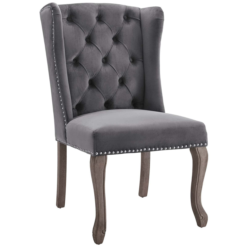 Apprise Performance Velvet Side Chair Set of 2 by Modway