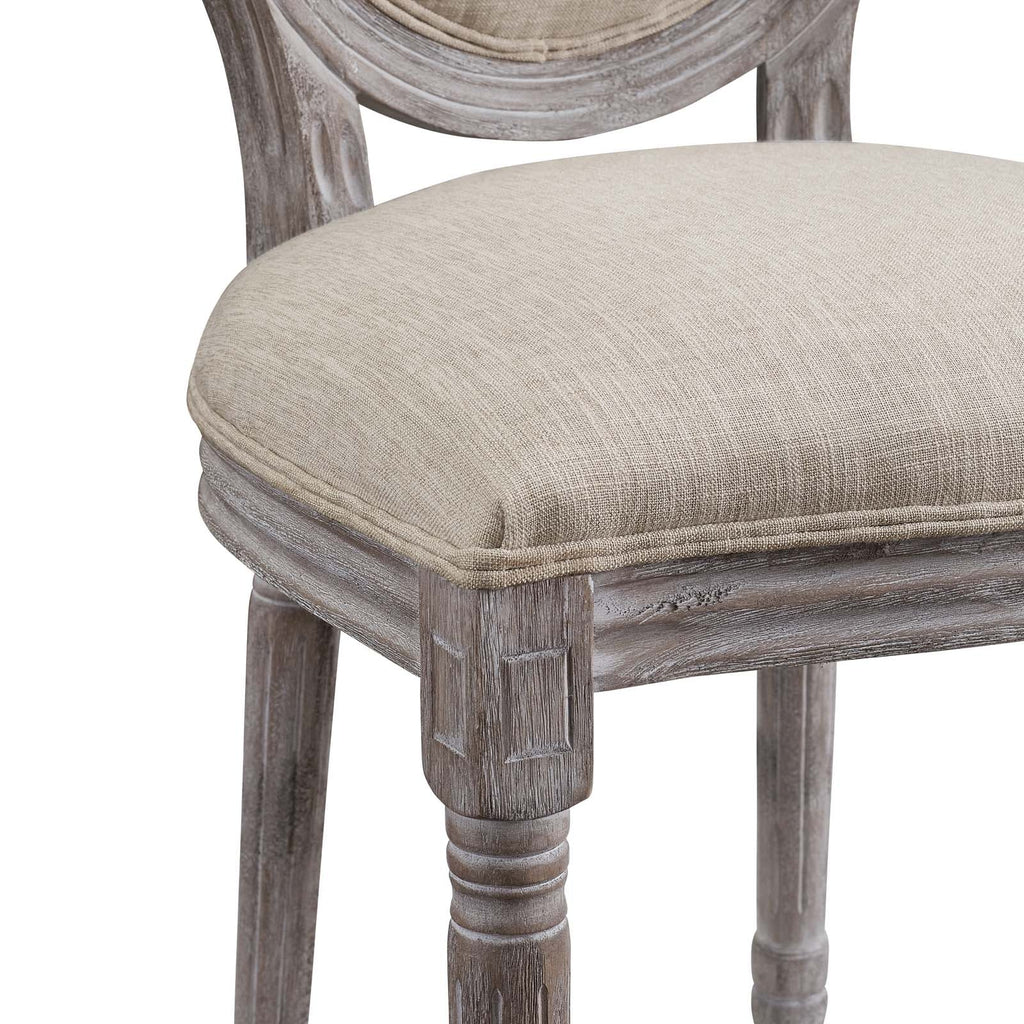 Emanate Vintage French Upholstered Fabric Dining Side Chair by Modway