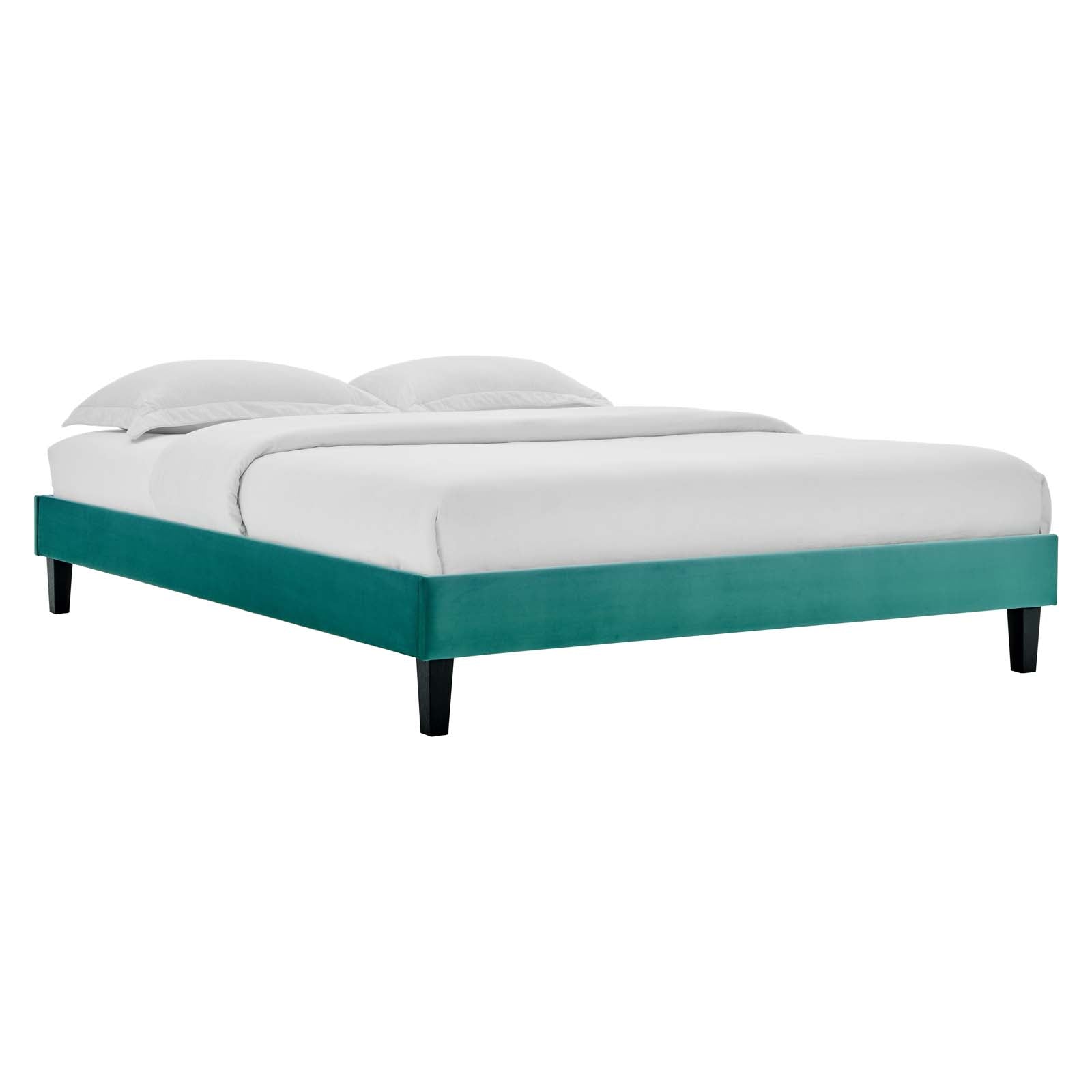 Reign Performance Velvet Twin Platform Bed Frame by Modway