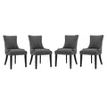Marquis Fabric Dining Chair Set of 4 by Modway