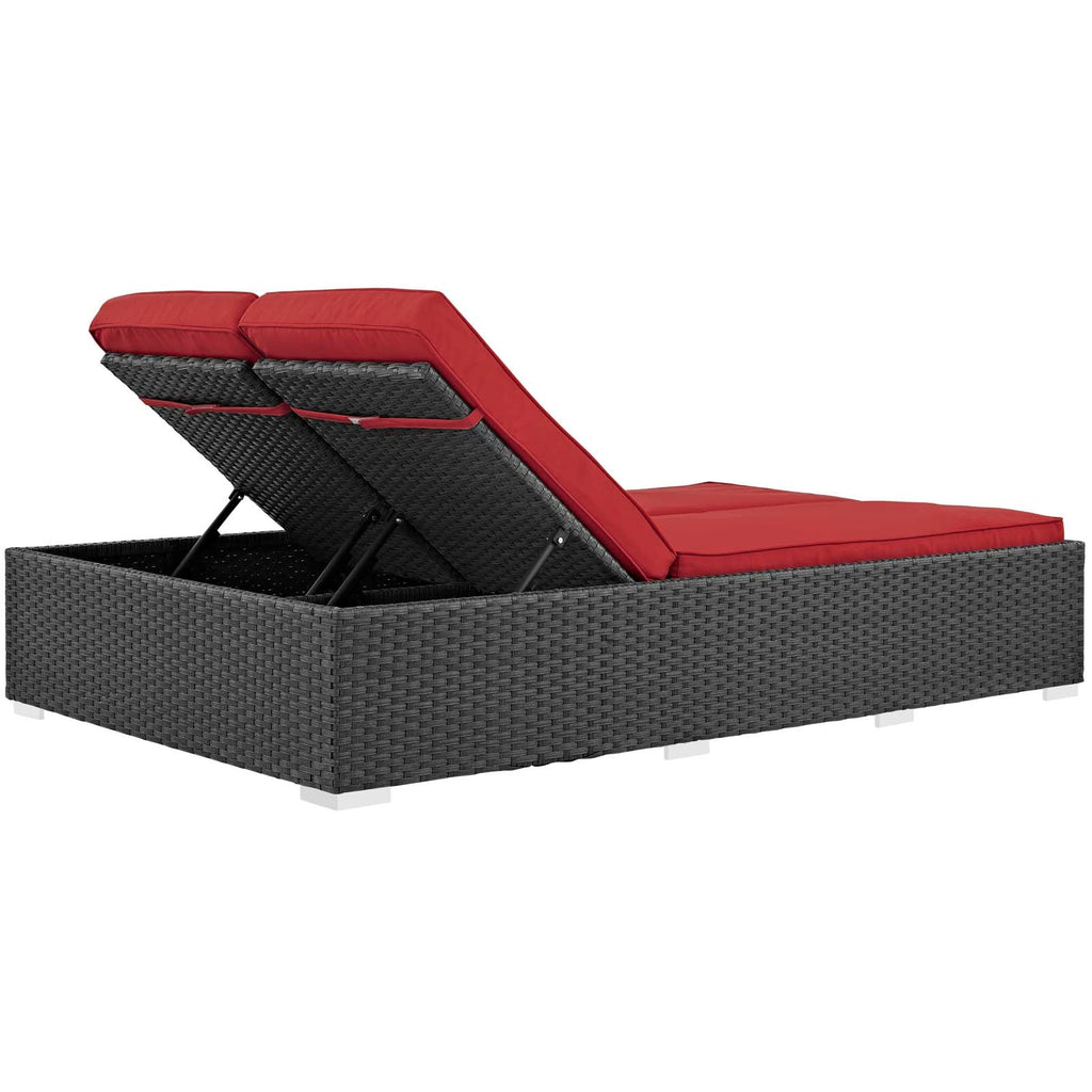 Sojourn Outdoor Patio Sunbrella¨ Double Chaise by Modway